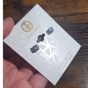 NEW! Giani Bernini Clear Cubic Zirconia Sterling Silver Stud Earrings